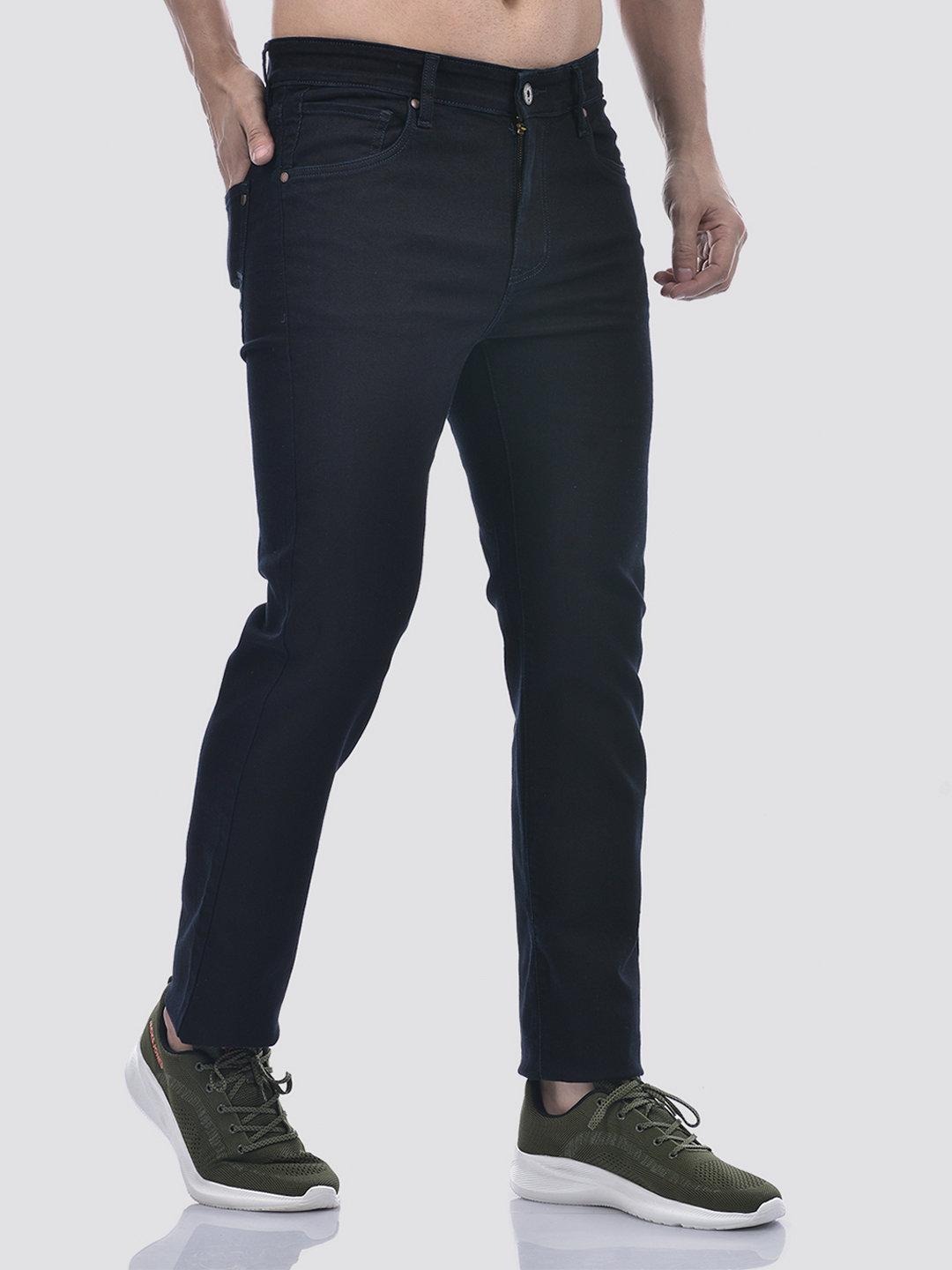 Numero Uno Men SOLID Dark Blue Jeans